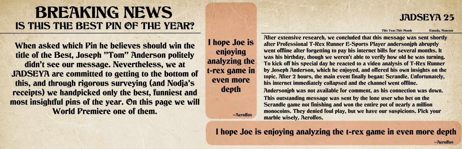 Analyzing the t-rex game