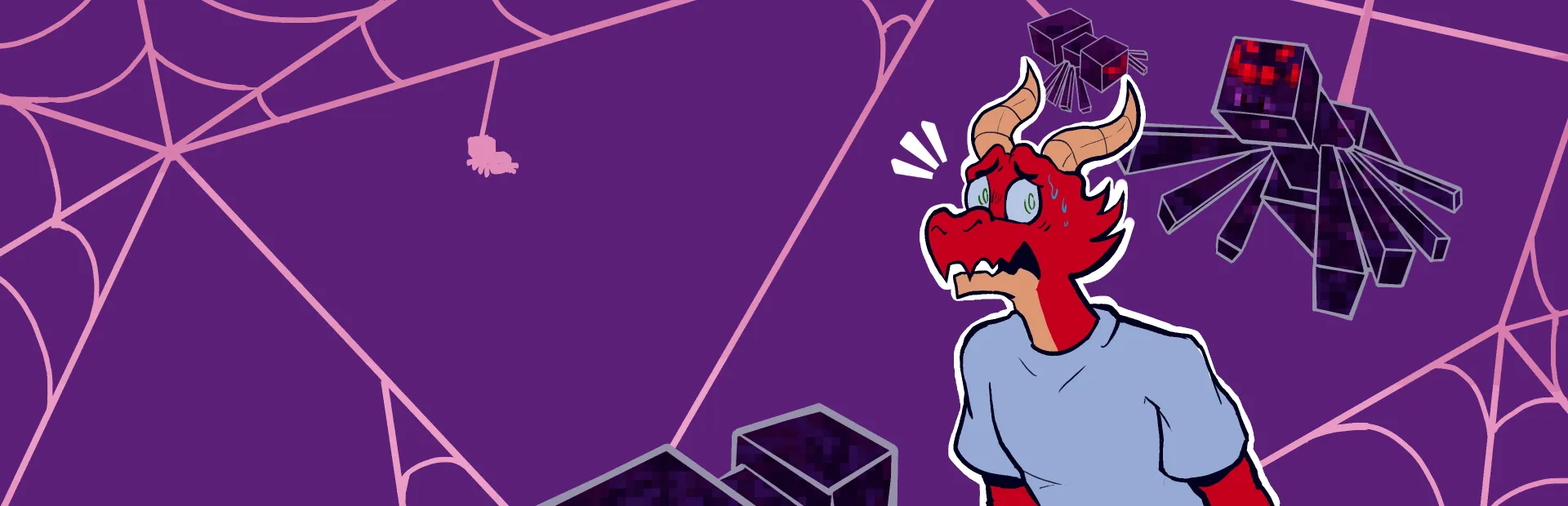 Minecraft Spider attacks Joe